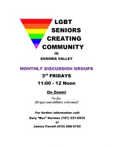 LGBT Discussion Group Zoom Flyer